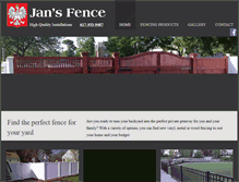 Tablet Screenshot of jansfence.com